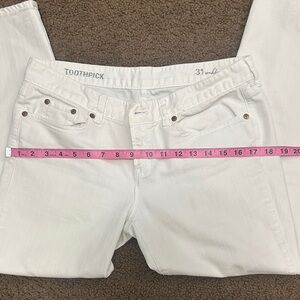J. Crew Women's Toothpick White Skinny Jeans